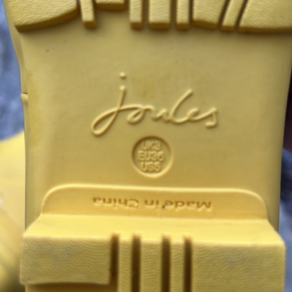 Joules Yellow Bee Molly Midi Rain Boots - Picture 11 of 13